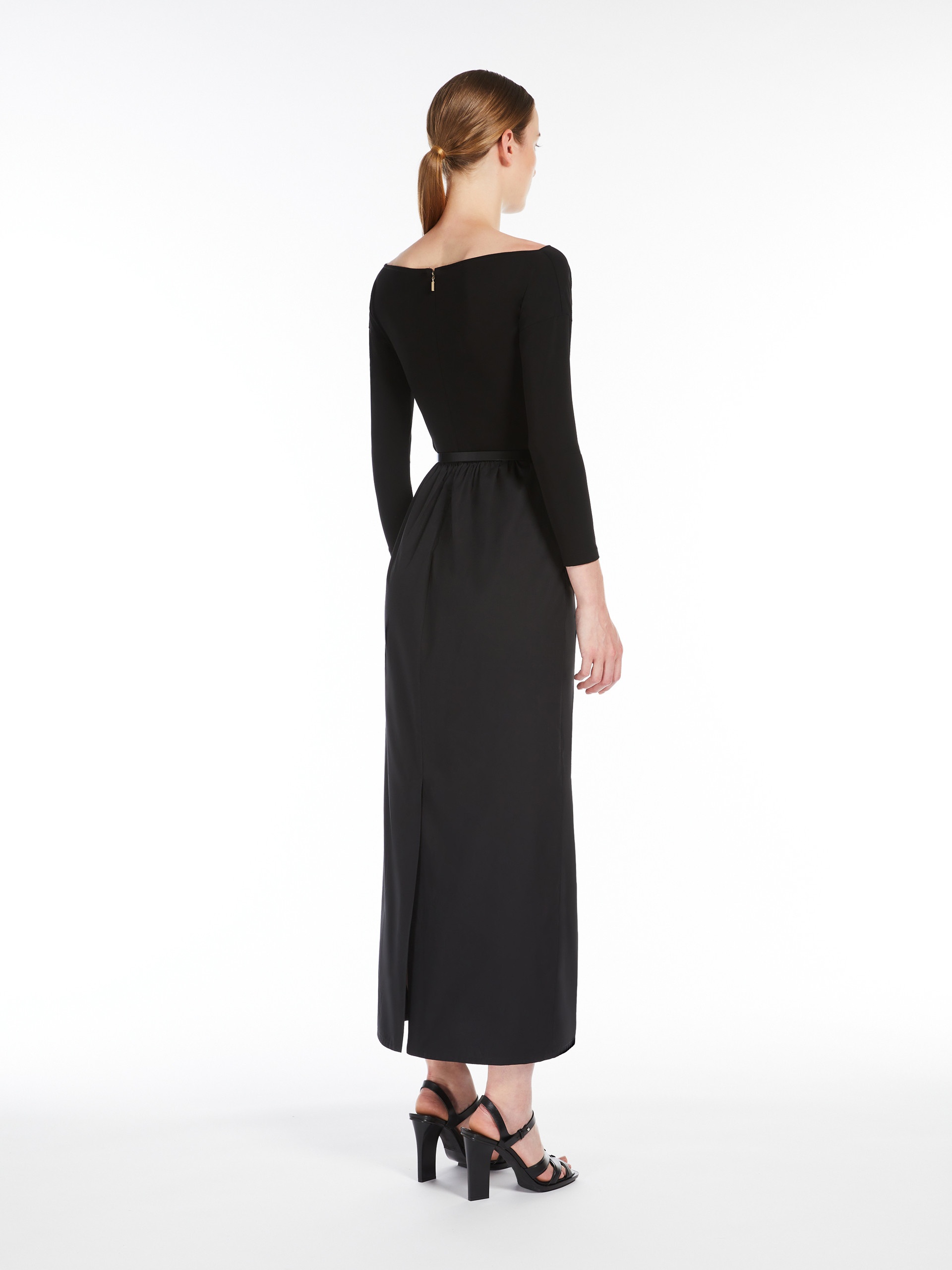 KAISER Cotton poplin and jersey dress - 4