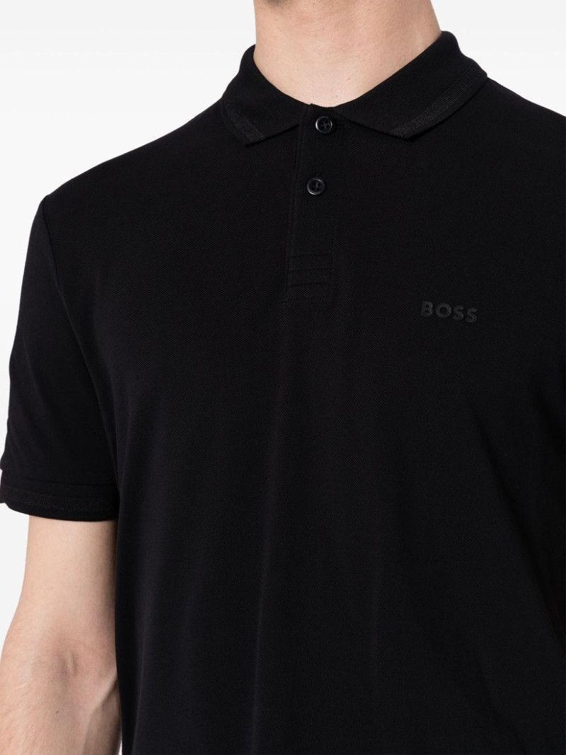 logo-embroidered cotton polo shirt 5