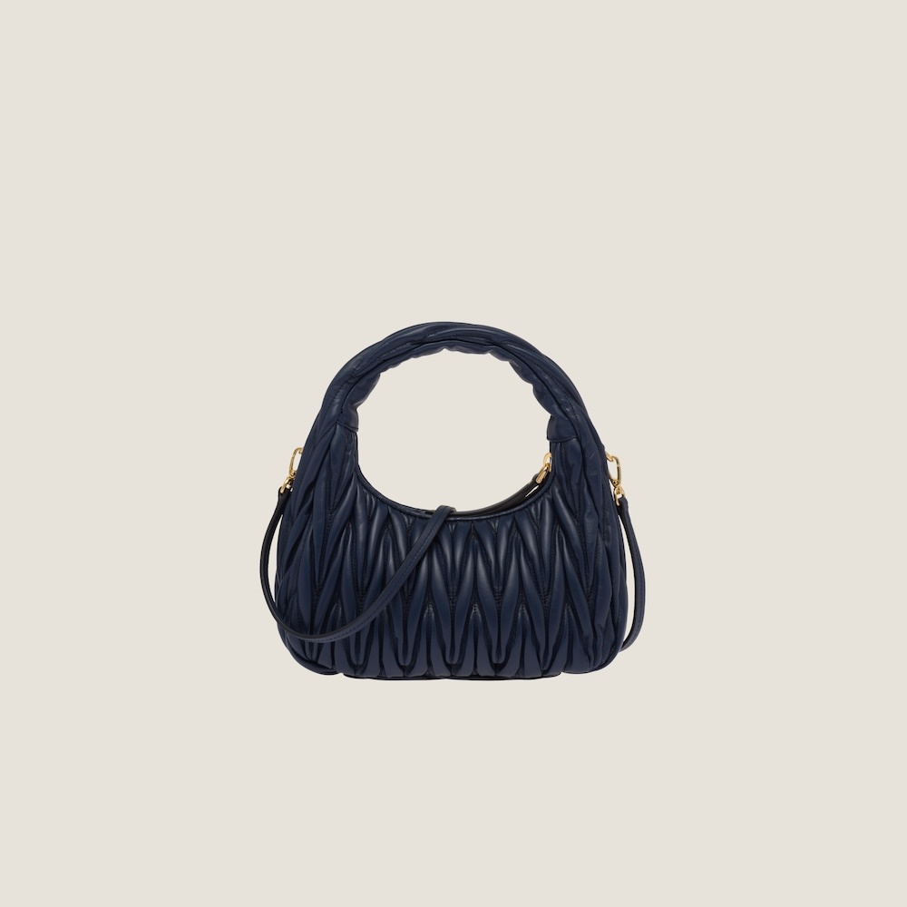 Wander matelassé nappa leather mini hobo bag - 3