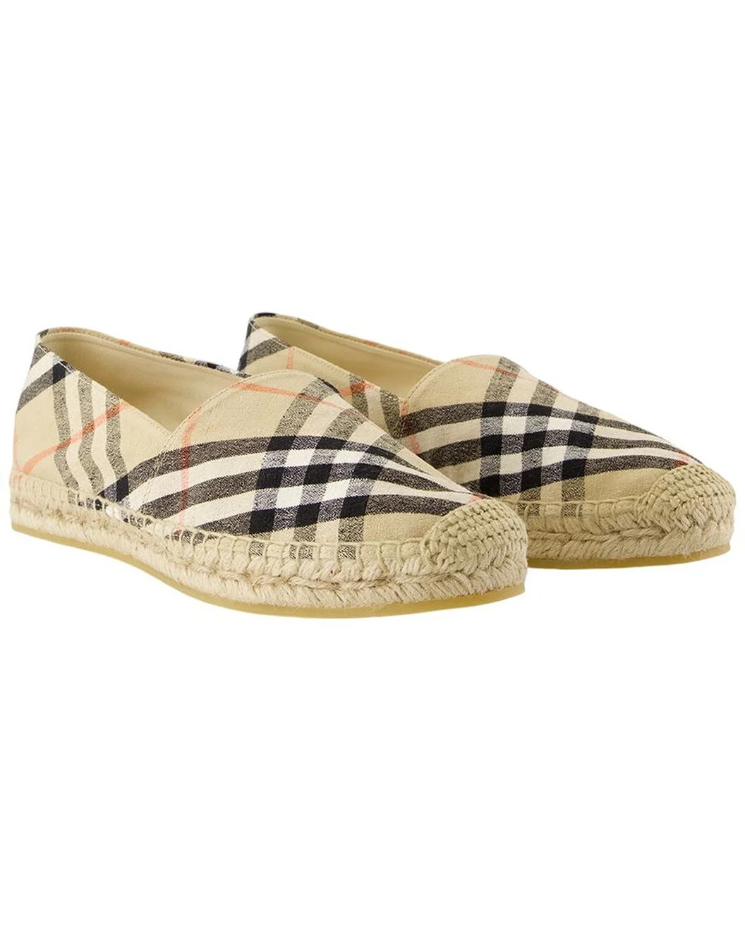 Burberry Women's Linen LF Mews Espadrille (Authentic Pre-Loved) - 1