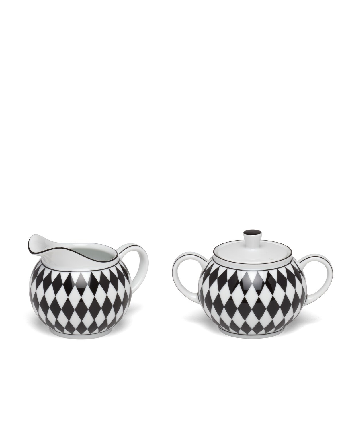 Porcelain milk jug and sugar bowl set - 1