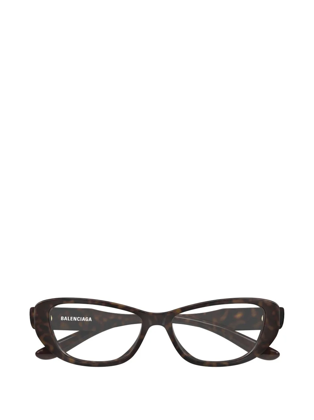 tortoiseshell-effect cat-eye glasses - 1