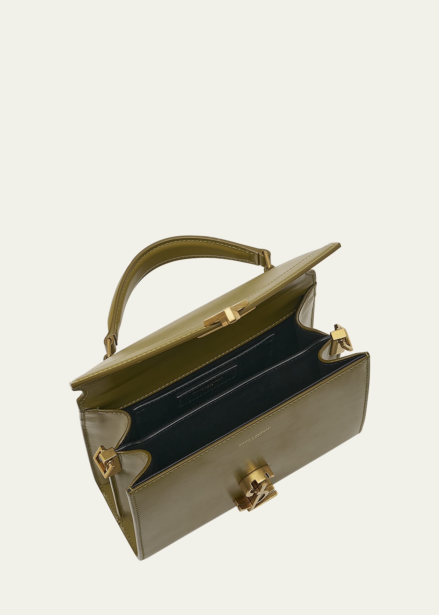 Cassandre Mini Monogram YSL Box Calf Top-Handle Bag - 4