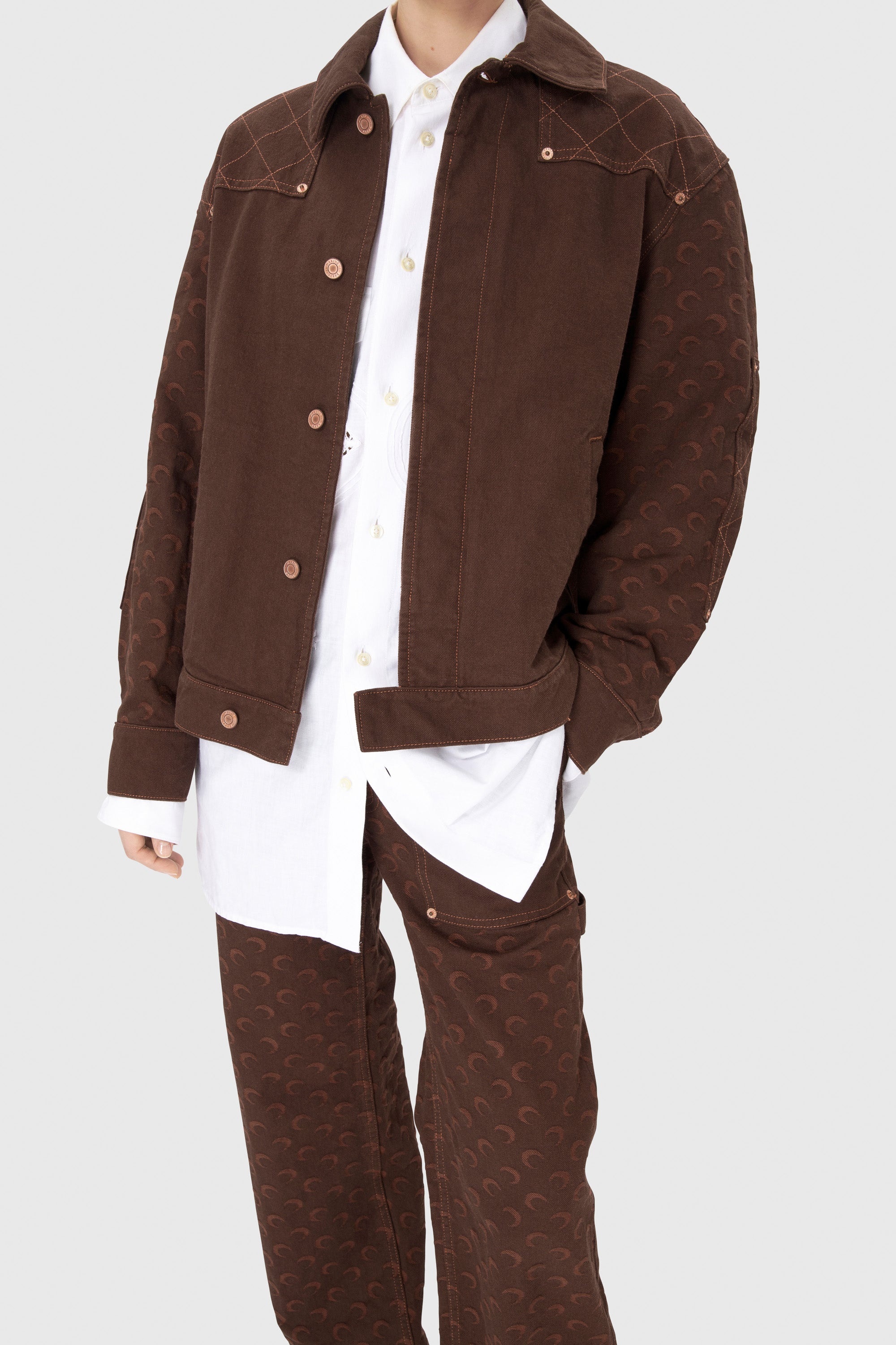 Moon Jacquard Twill Workwear Jacket - 3