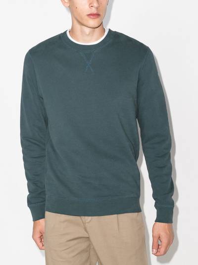 Sunspel crew-neck cotton sweatshirt outlook