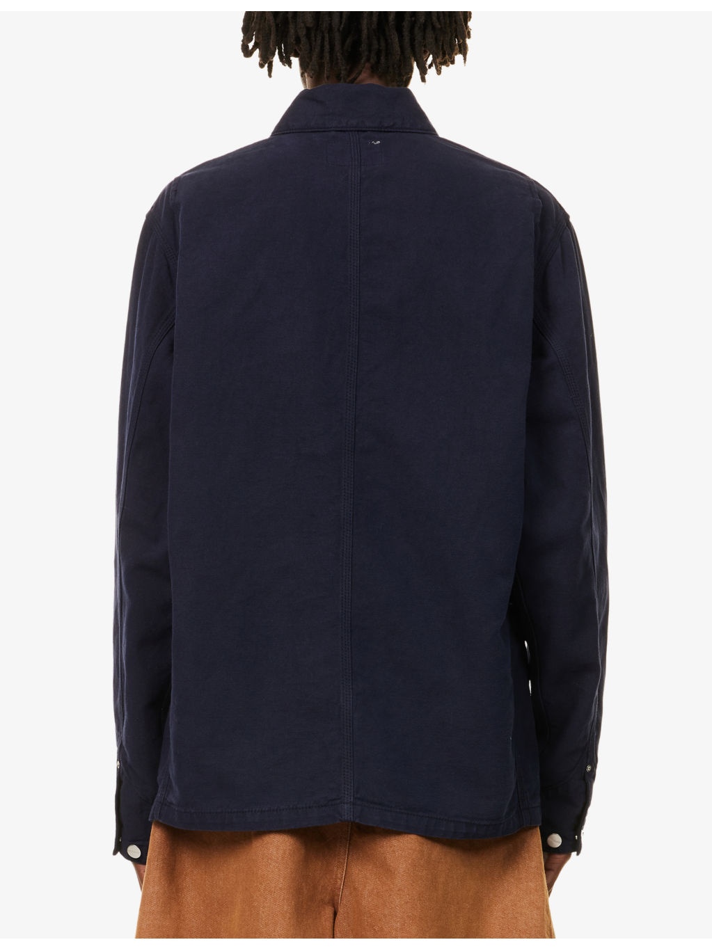 Walter Chore Patch-Pocket Linen-Cotton Blend Jacket - 4