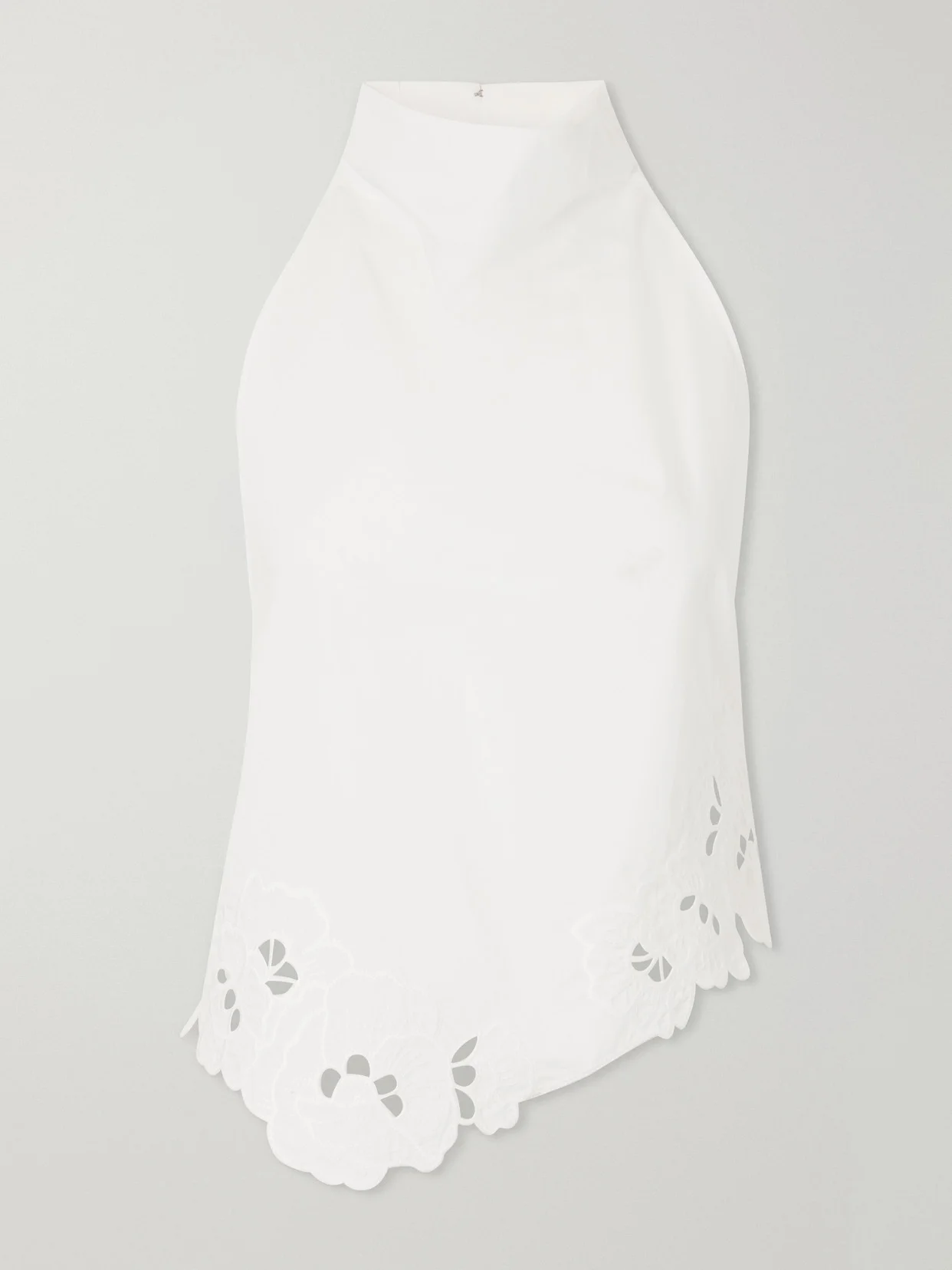 Klara Broderie Anglaise Cotton Turtleneck Top - 1