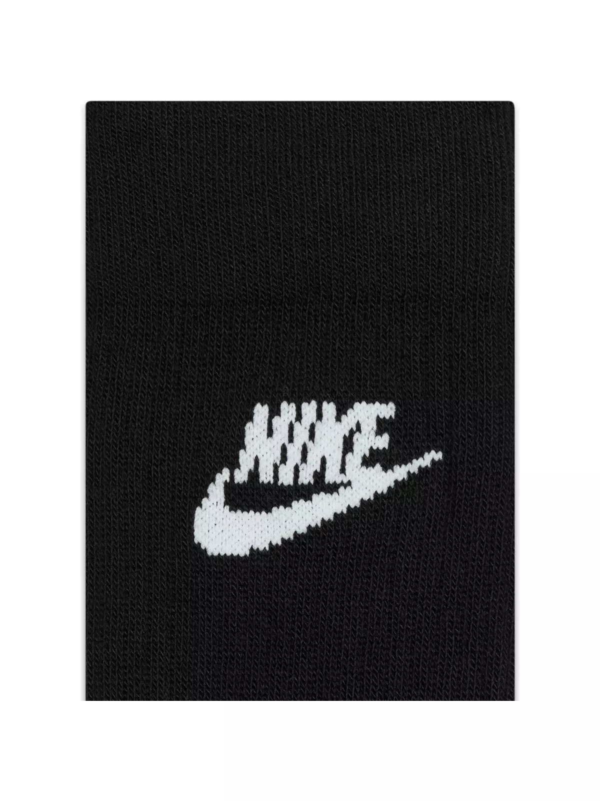 Sportswear Everyday Essential Crew Socks (3 Pairs)-Black/White - 4
