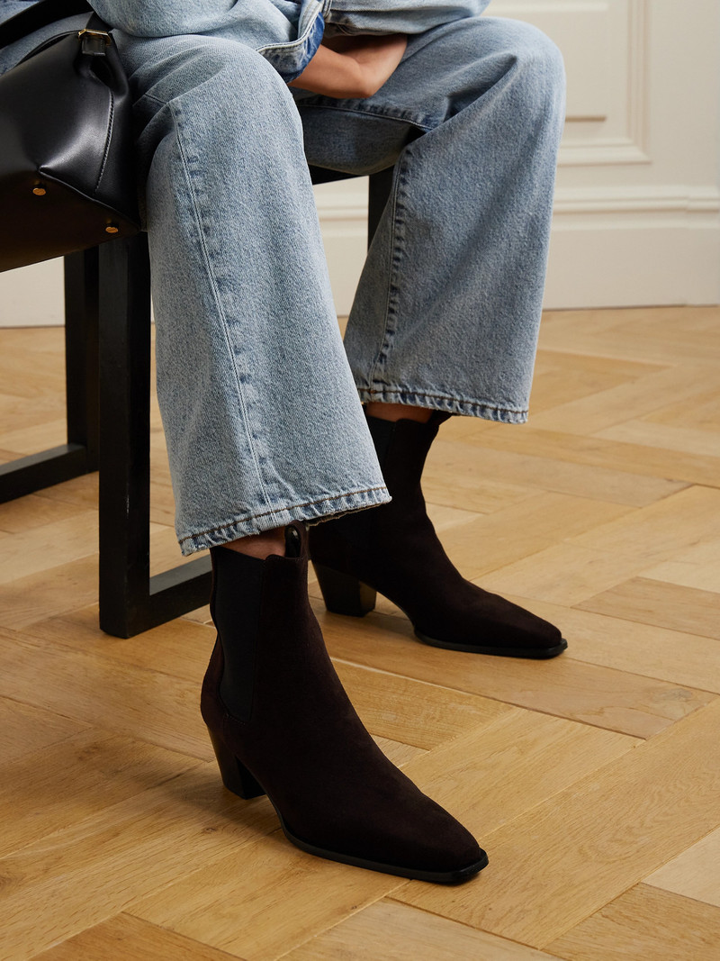 TOTEME The City Suede Chelsea Boots outlook