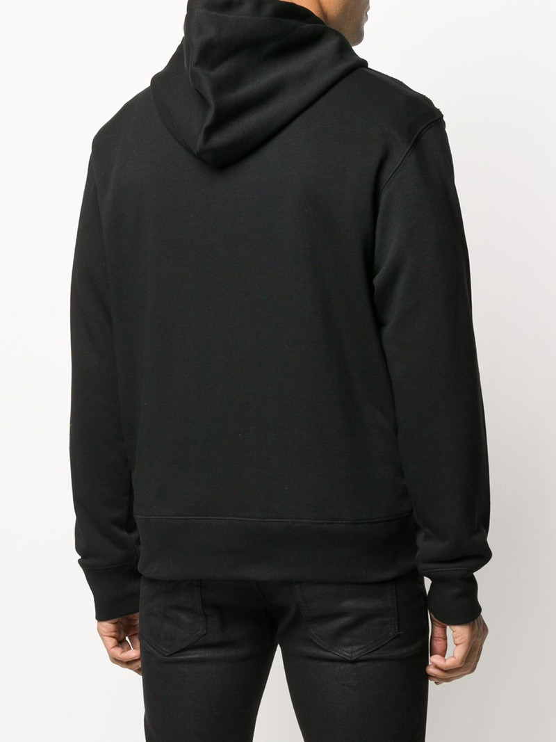 graphic-print logo hoodie 4