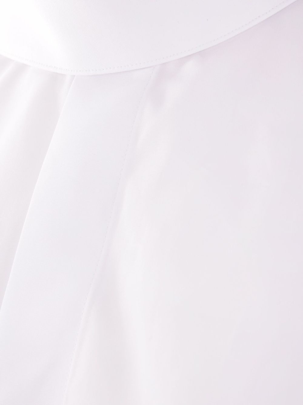 scarf-collar cotton shirt - 4