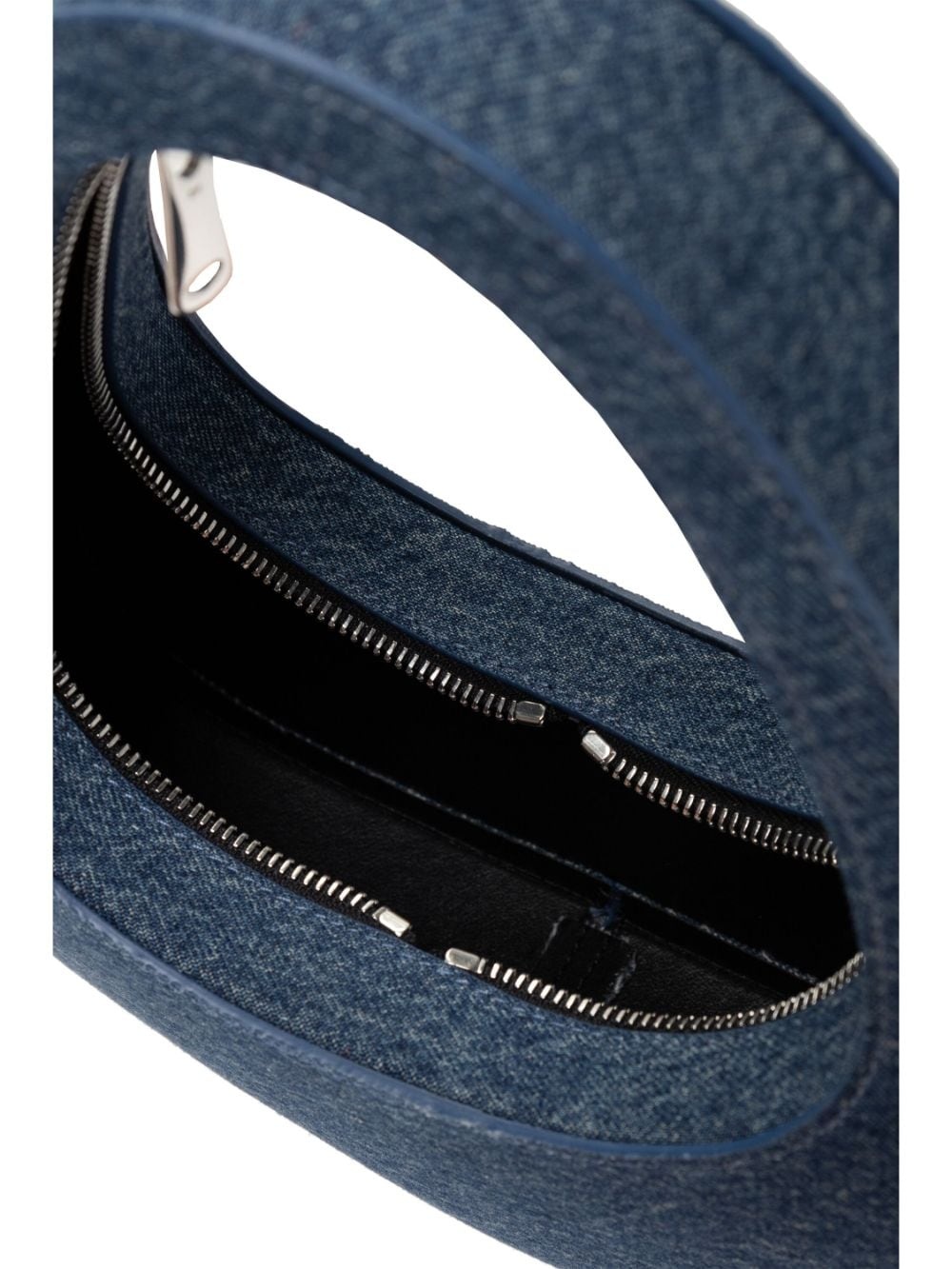 Swipe denim shoulder bag - 5