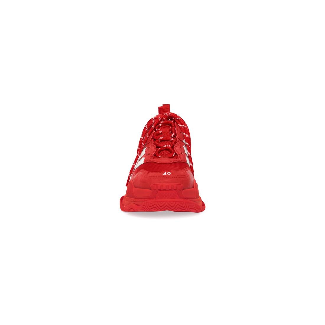 Men's Balenciaga / Adidas Triple S Sneaker in Red - 3