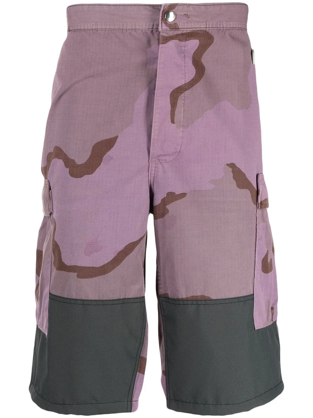 camouflage-pattern cargo shorts - 1