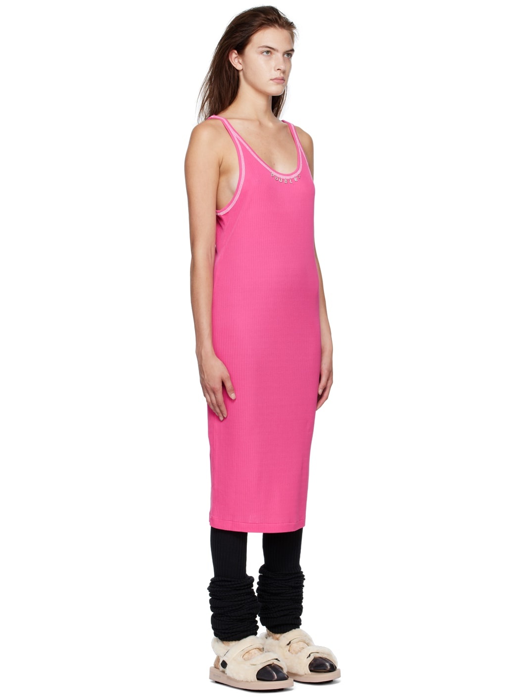 Pink Rib Minidress - 2
