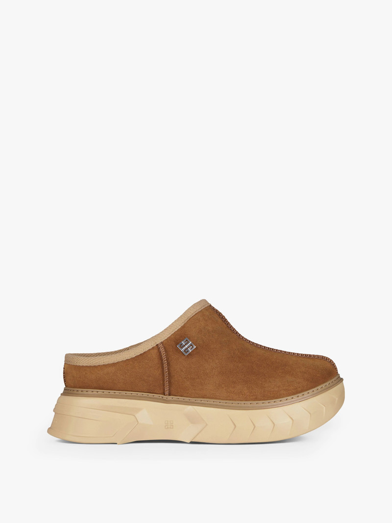 WINTER MALLOW MULES IN SUEDE AND FAUX FUR 1