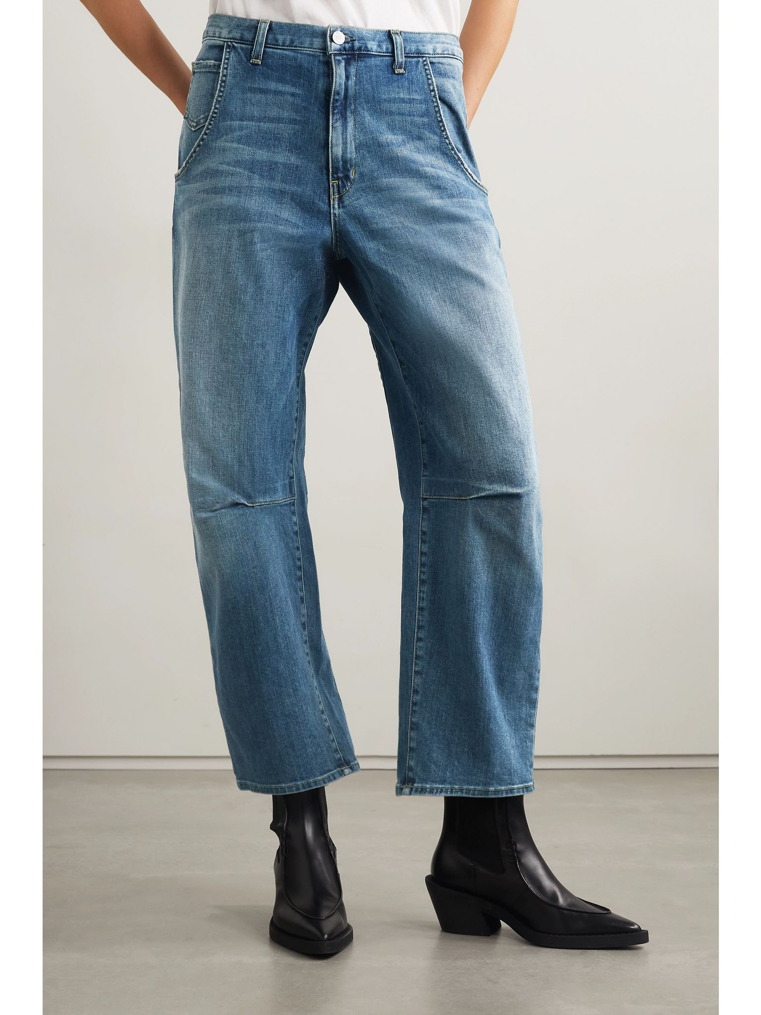 Emerson high-rise tapered jeans Blue - 3