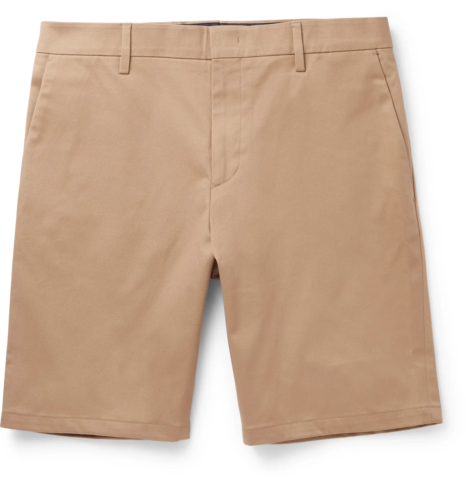 Cotton-Blend Twill Shorts - 1