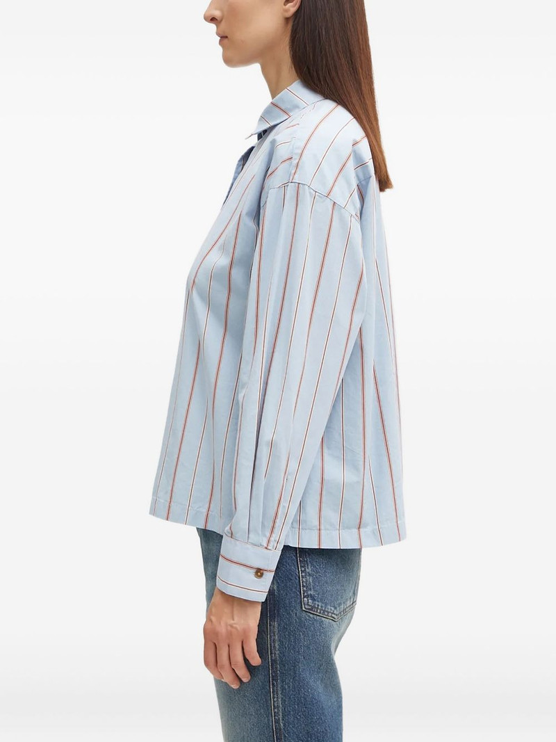 Barbour striped buttoned top outlook