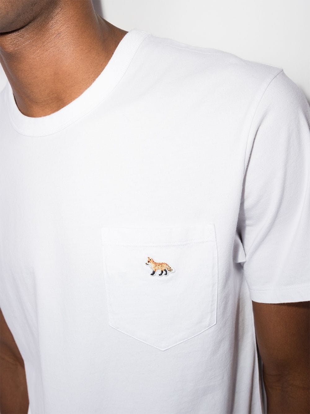 Fox-patch cotton T-shirt - 4