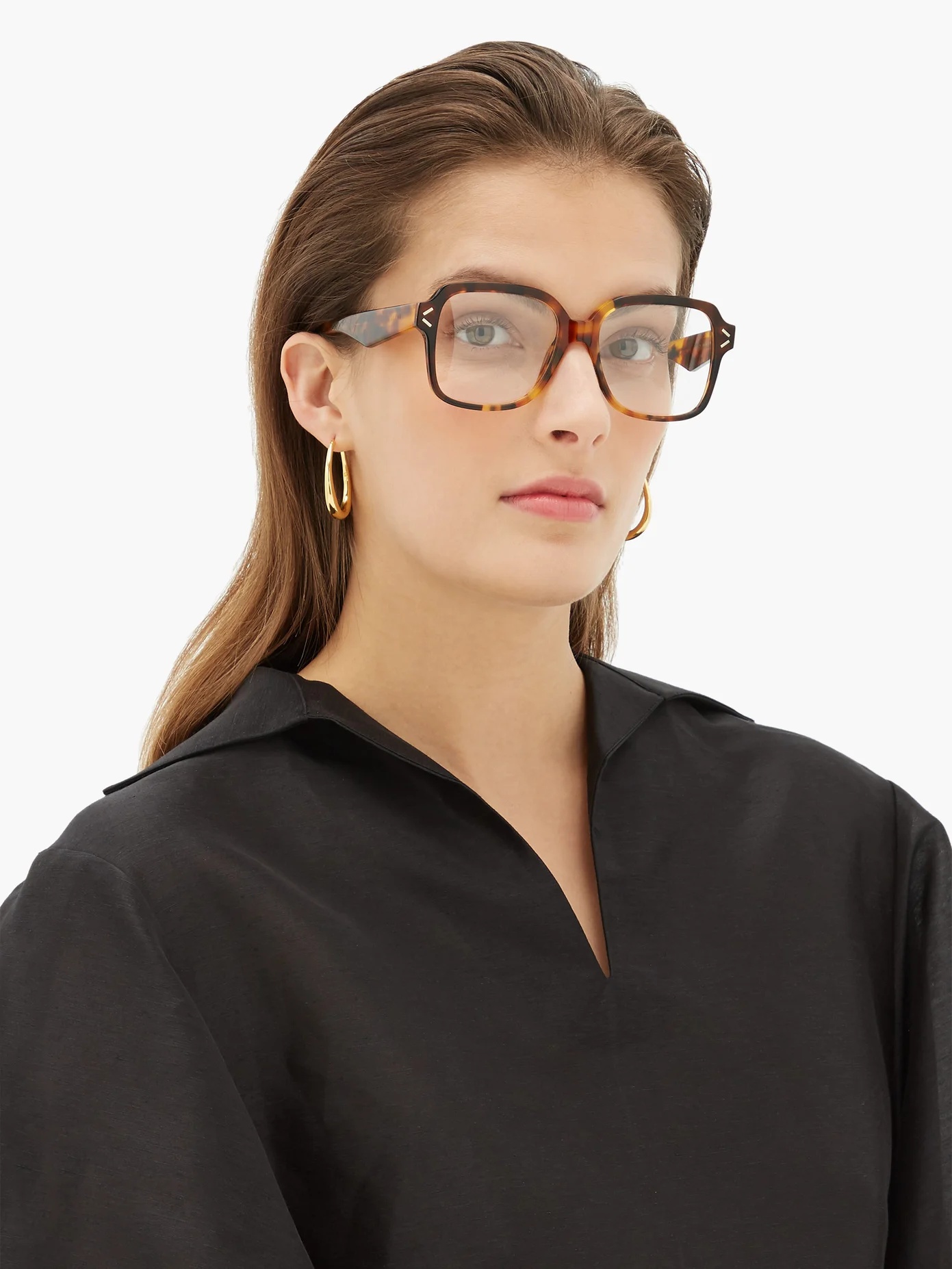 Oversized square acetate glasses - 2