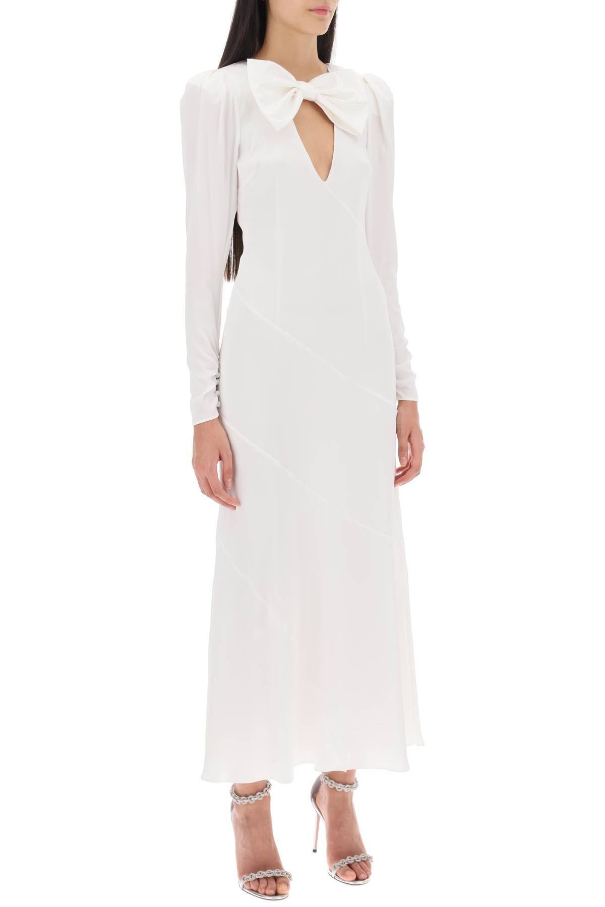 LONG DRESS IN SILK SATIN - 3