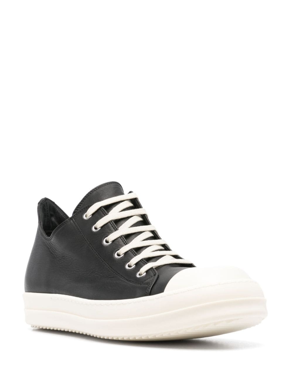 smooth-leather sneakers - 2