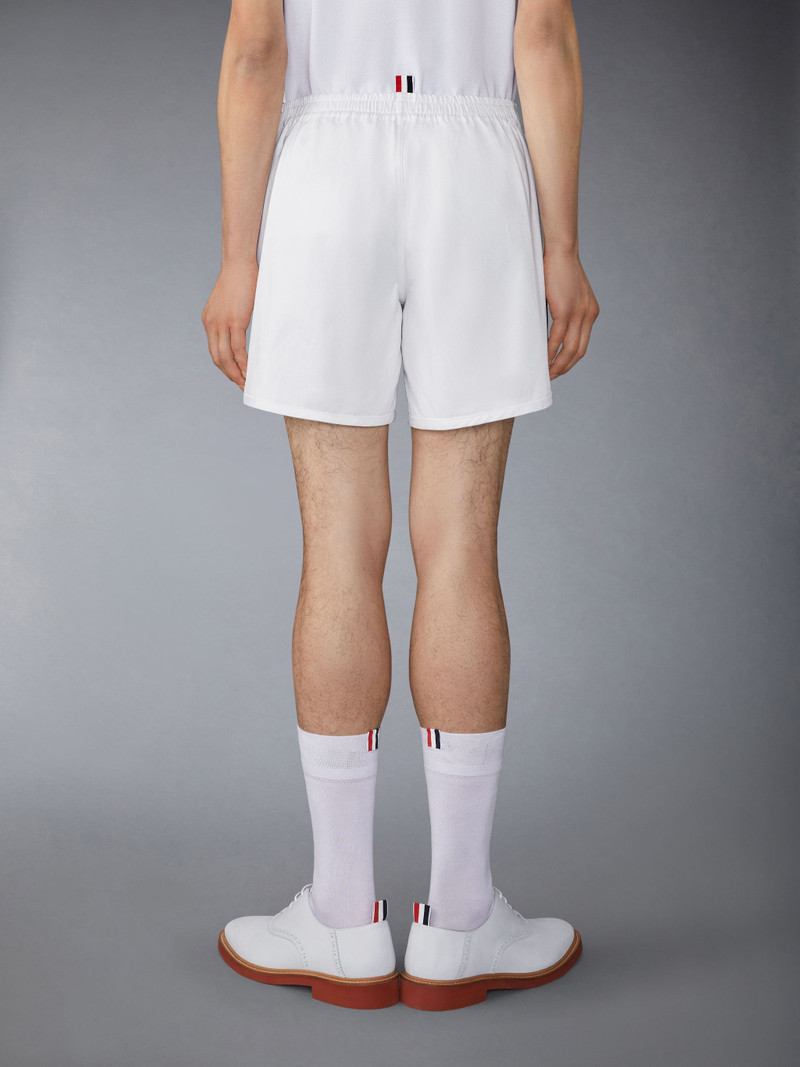Thom Browne Cotton Twill Elastic Waist Flag Patch Rugby Short outlook