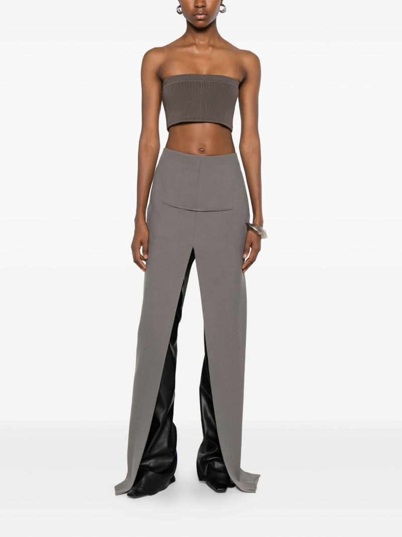 Rick Owens fine-ribbed cropped top outlook
