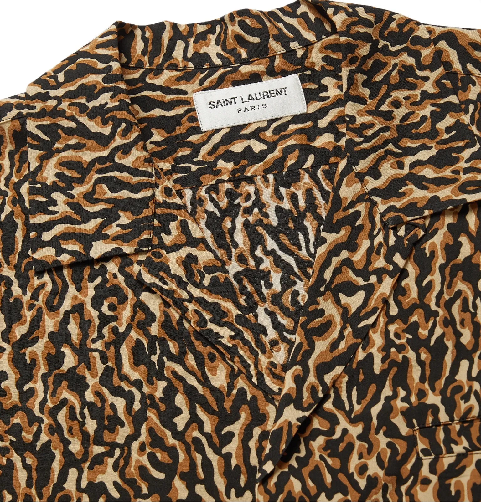 Camp-Collar Leopard-Print Woven Shirt - 5