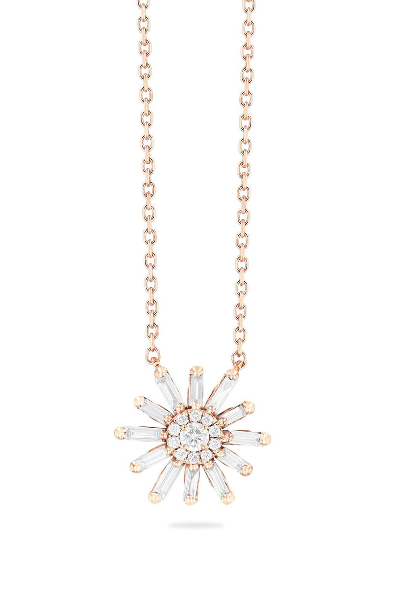 Fireworks Diamond Flower Necklace 4