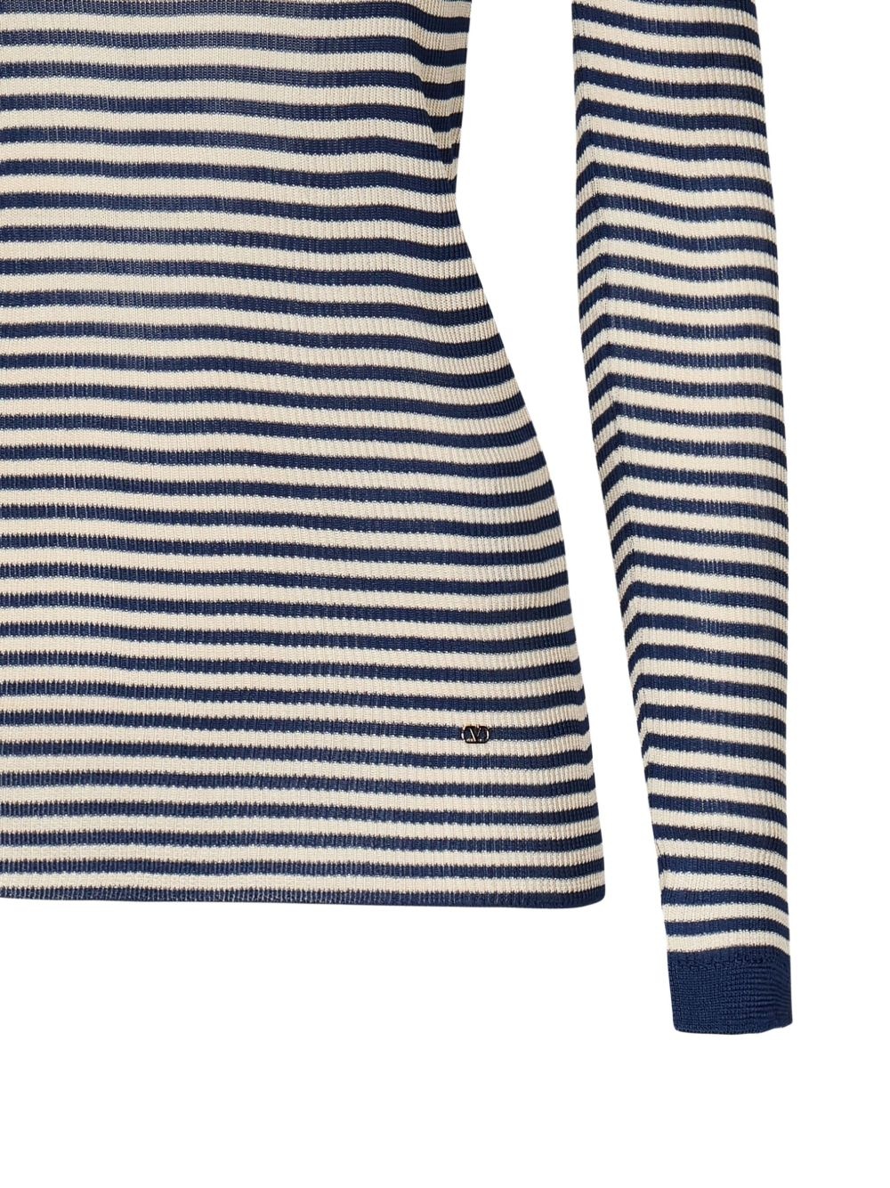 striped long-sleeved T-shirt - 3