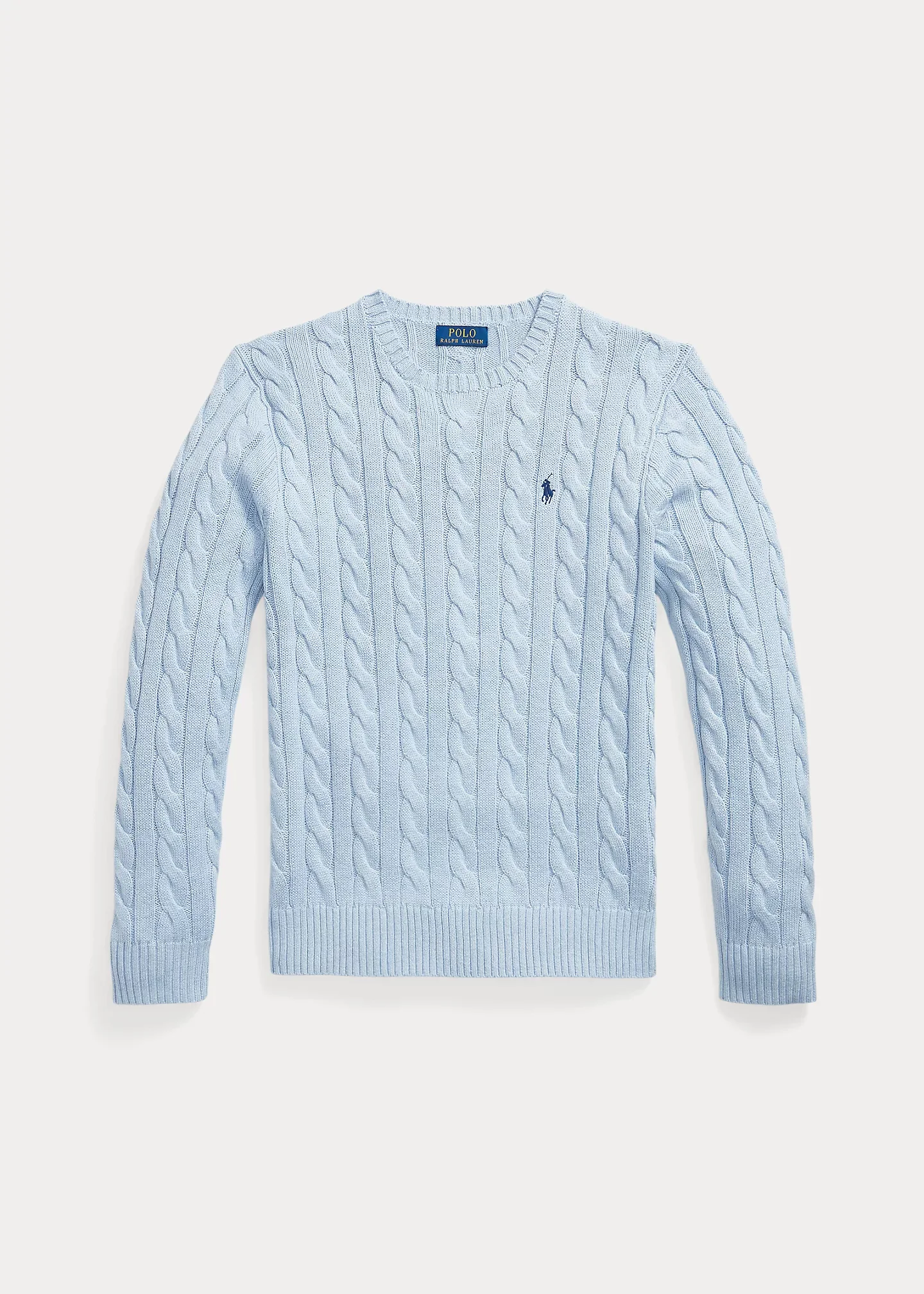 Cable-Knit Cotton Sweater - 1