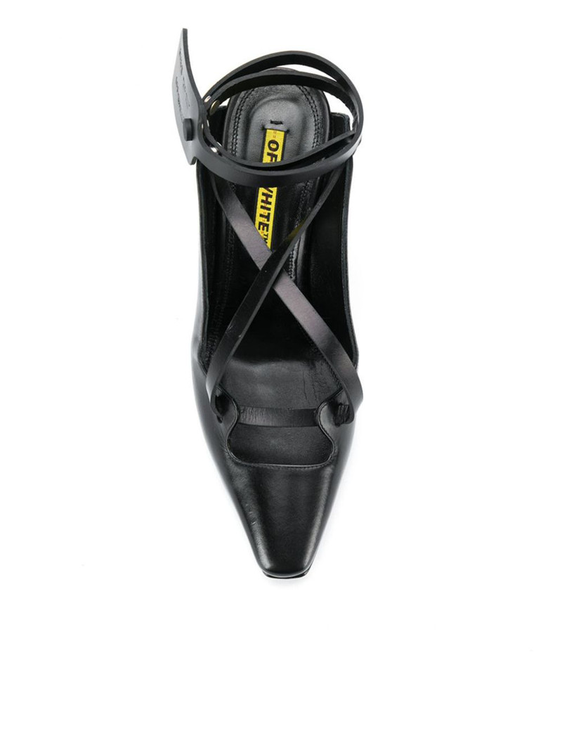 warped leather pumps 4