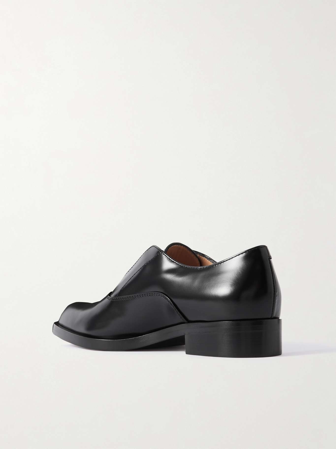 Dover glossed-leather loafers - 3