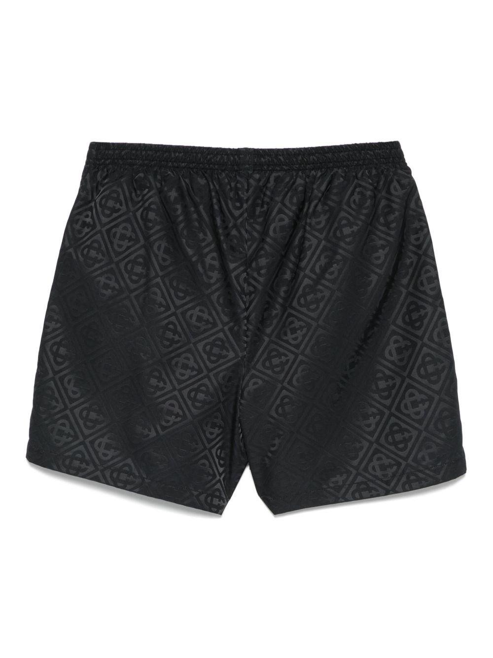 stripe-jacquard swim shorts - 2