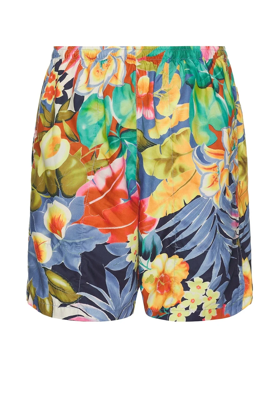Gym Shorts Tropical Pattern Print - 1
