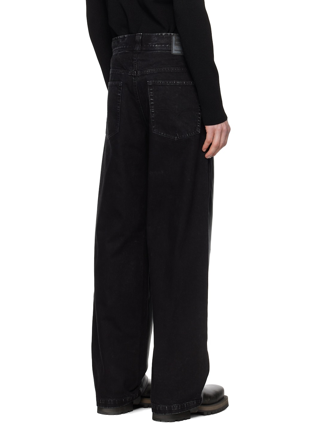 Black P-Ochs Leather Pants - 3