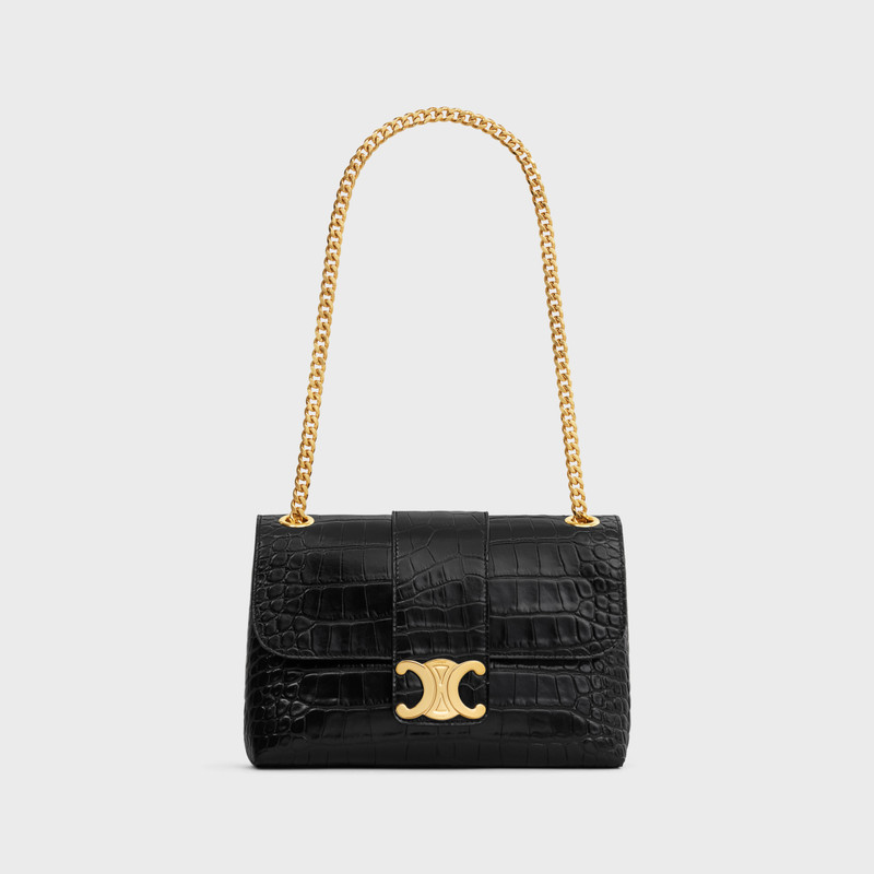 MEDIUM VICTOIRE BAG in porosus crocodile 6