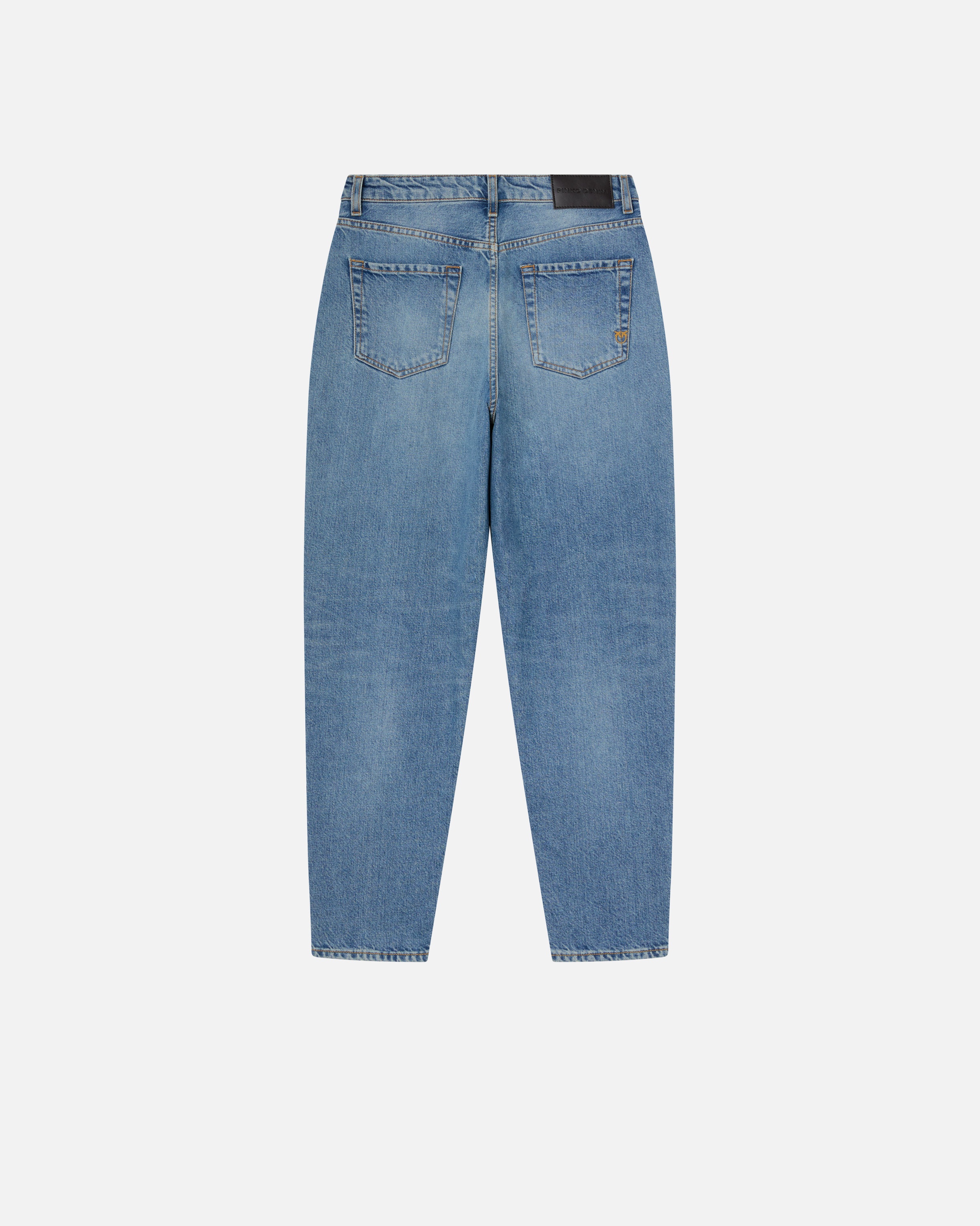 MOM-FIT JEANS WITH VINTAGE LIGHT EFFECT - 6