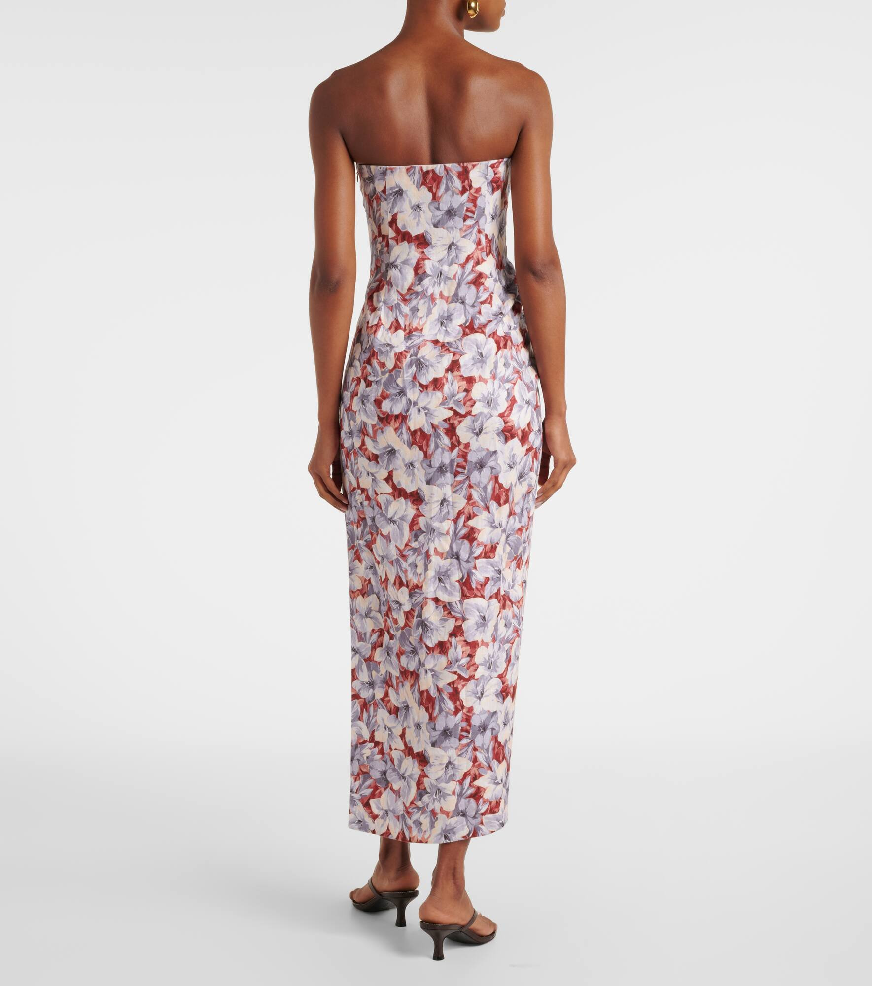 Rosalie floral linen maxi dress - 3