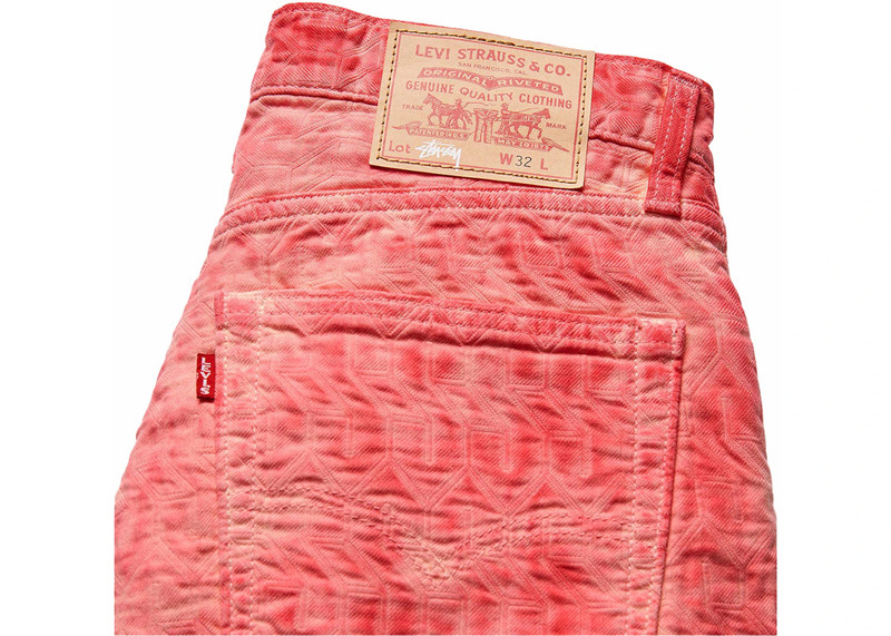Stüssy Stussy x Levi's Dyed Jacquard Jean Pink outlook