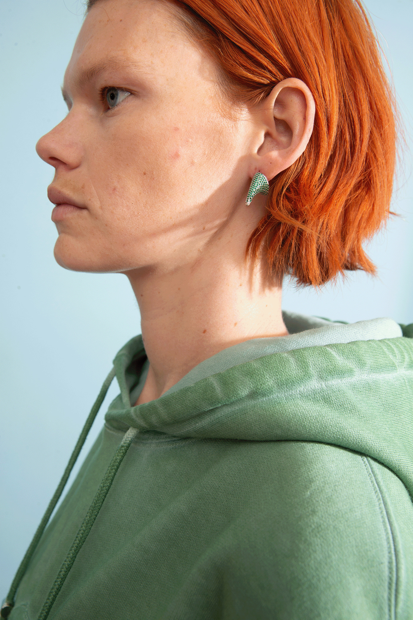 EMERALD SUPER THORN EARRING - 2