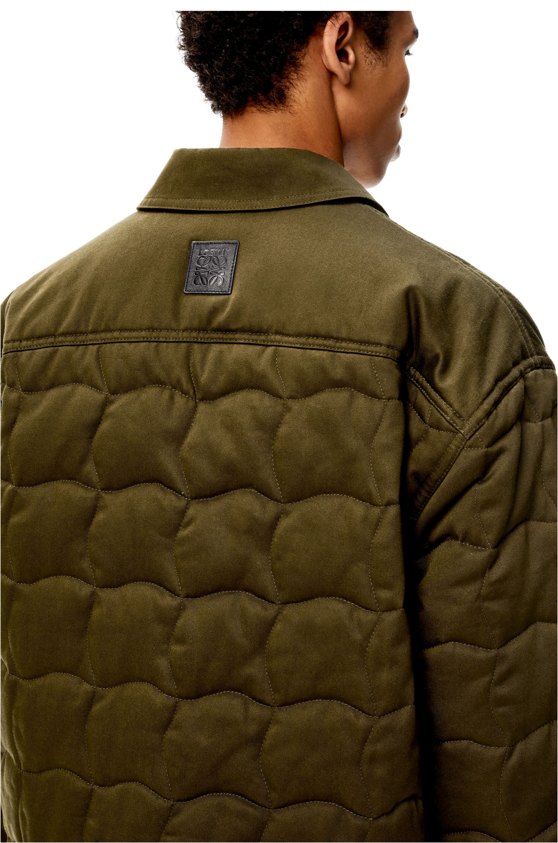 Quilted overshirt in cotton - 5