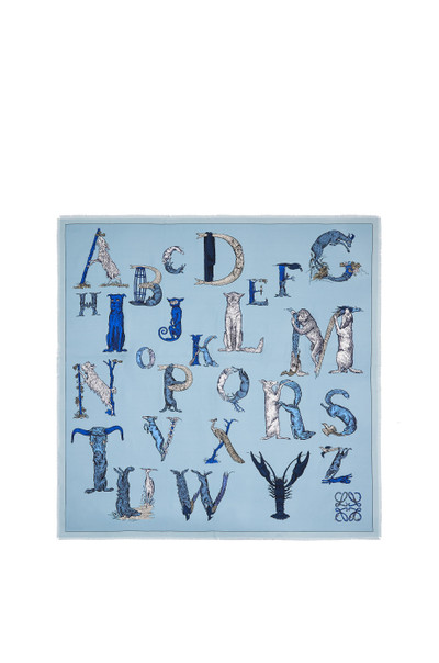 Loewe Alphabet scarf in silk outlook