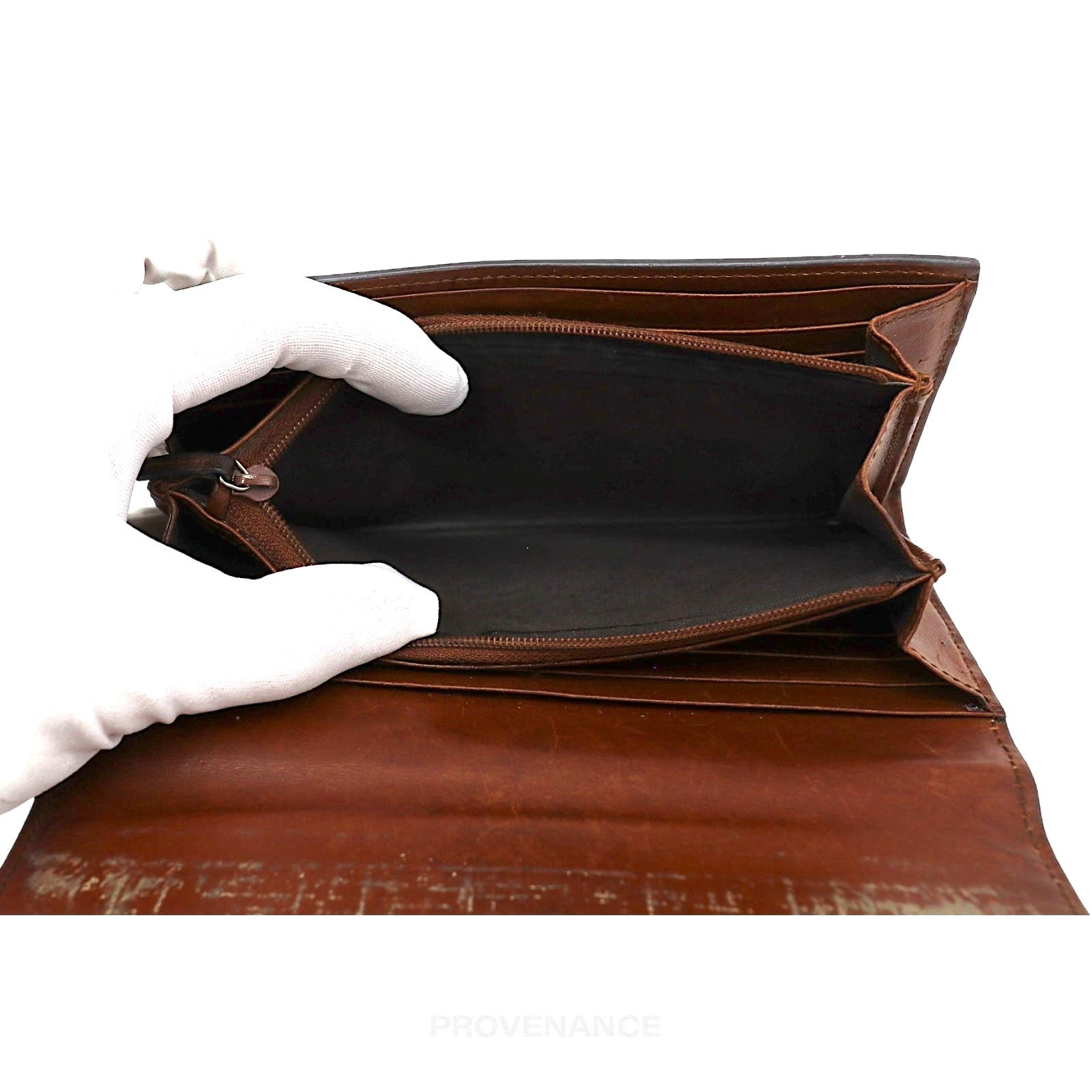 Gucci Snap Long Wallet - GG Supreme Brown - 8