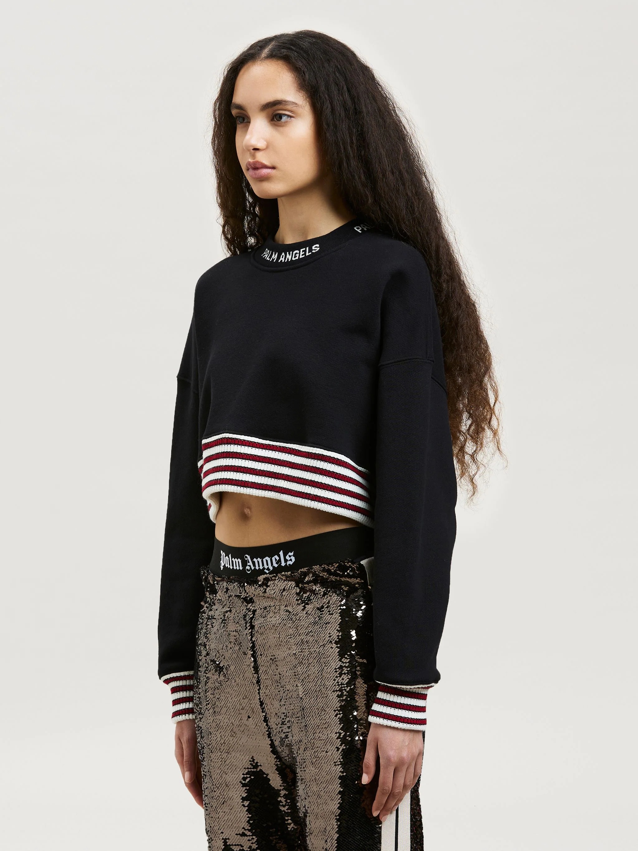 LOGO RIB CROPPED SWEATSHIRT - 4
