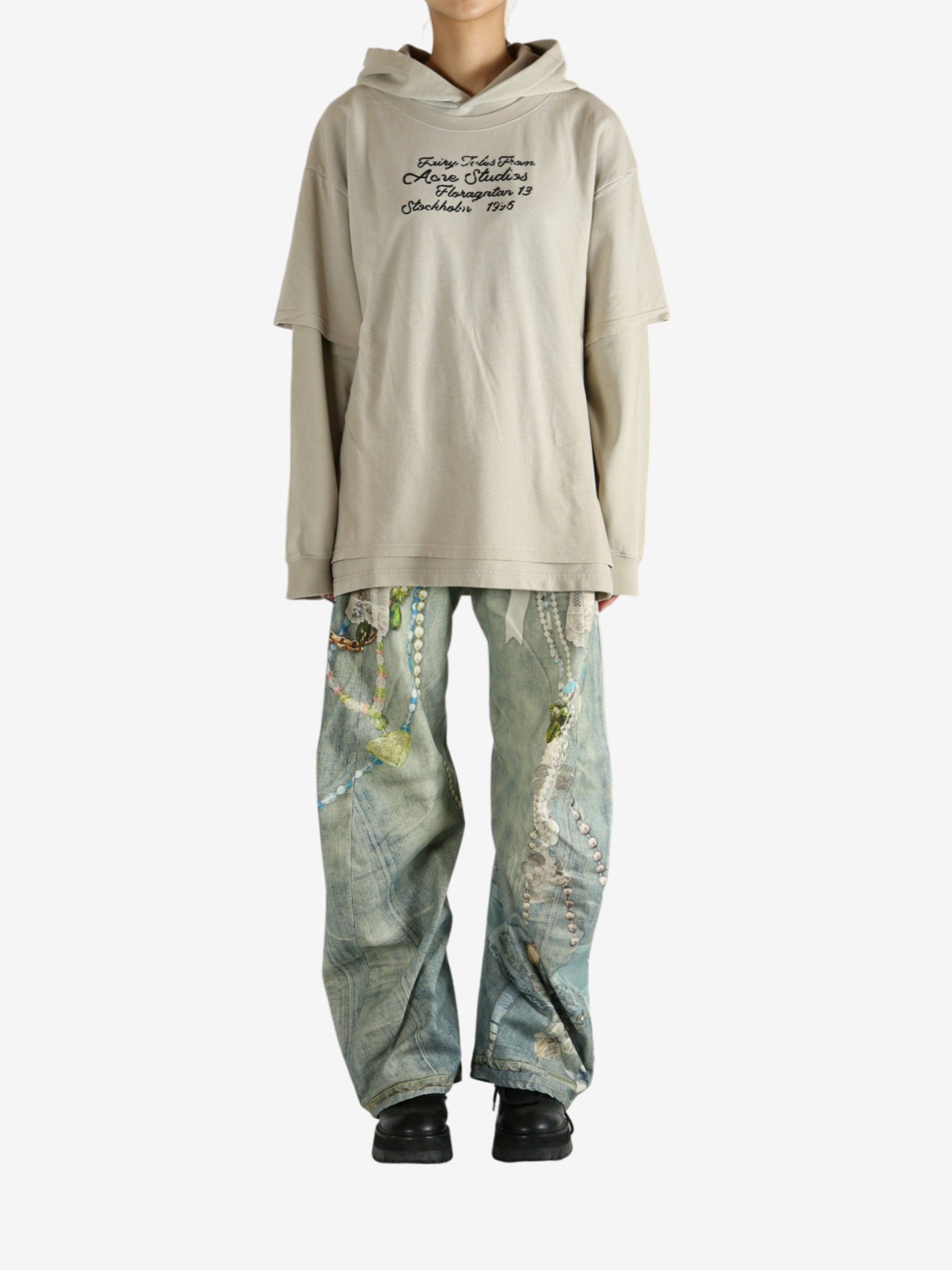 ACNE STUDIOS - Women Double Layered Hoodie - 4