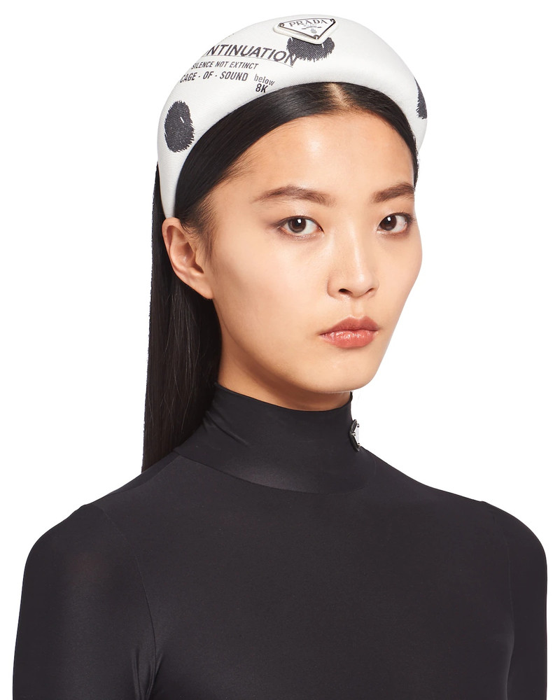 Prada Printed Re-Nylon headband outlook