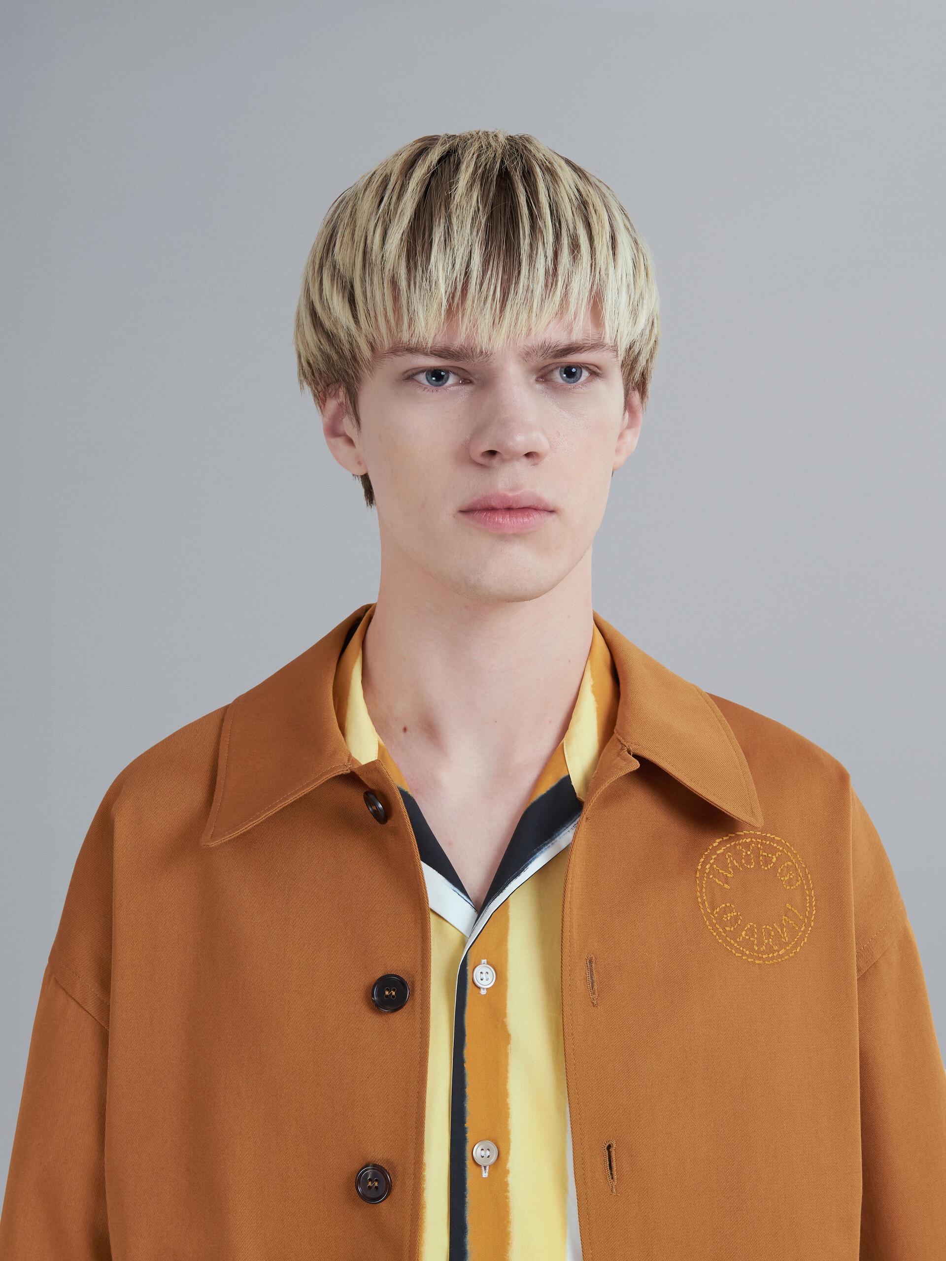 COTTON GABARDINE BOMBER JACKET - 4